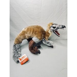 Wild Republic Artist Collection Velociraptor Dinosaur Plush Toy Stuffed Animal